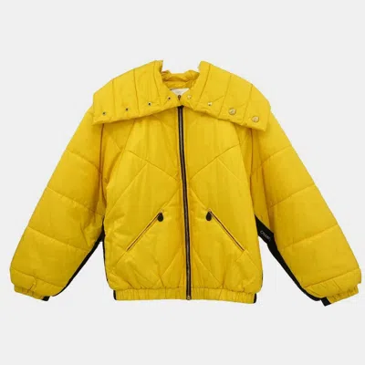Pre-owned Chanel Zip Up Jacket Yellow 04541 #38