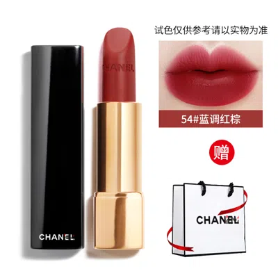 Chanel 香奈儿()魅力丝绒口红54# 蓝调红棕 3.5g In White