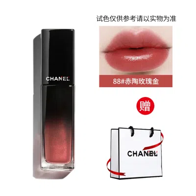 Chanel 香奈儿()魅力炫光唇釉88号5.5ml 赤陶玫瑰金 In White