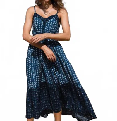 Change Of Scenery Addyson Midi Dress In Denim Tides In Blue