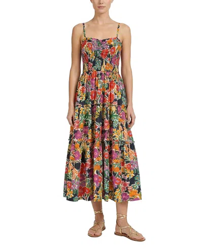 Change Of Scenery Cecilia Smocked Tiered Maxi Dress In Multi