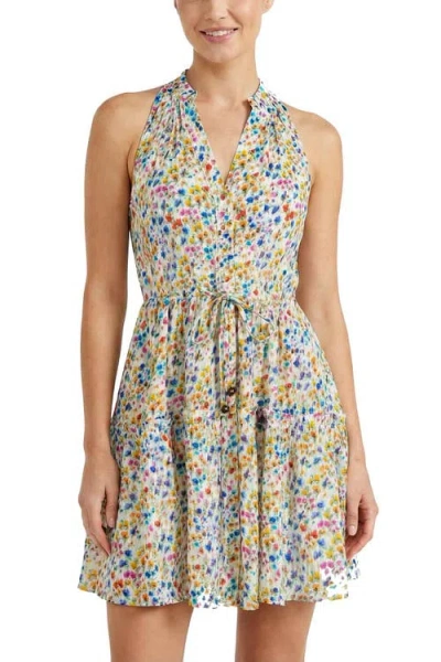 Change Of Scenery Charlotte Printed Button-front Cotton Shirtdress In Multi