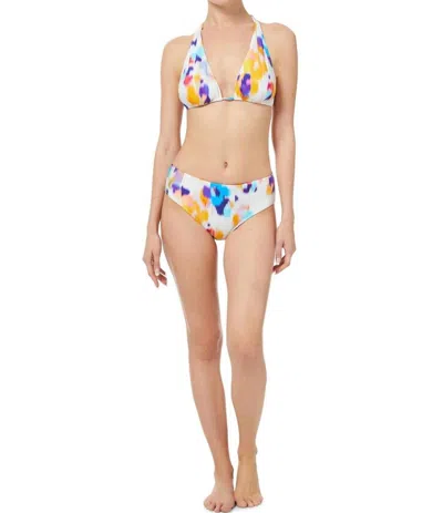 Change Of Scenery Classic Midrise Bottom In Floral Ikat In Multi