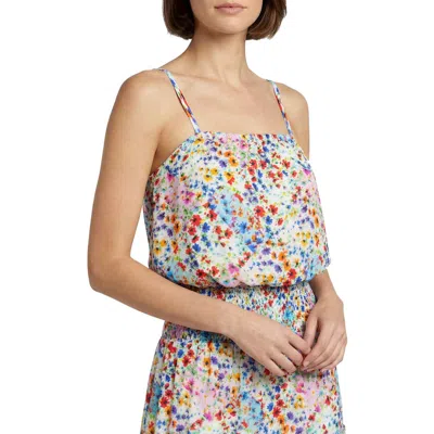 Change Of Scenery Dani Bubble Crop Top In Multi