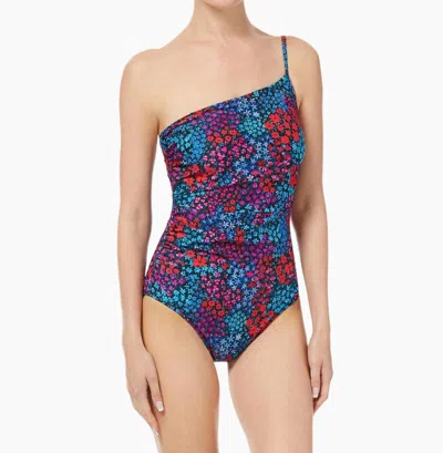 Change Of Scenery Kara One Piece Swimsuit In In Bloom In Pink/purple/blue