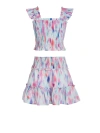 Change Of Scenery Kayla Smocked Bodice Top & Ruffle Skirt Set (toddler, Little Kids, Big Kid)) In Multi