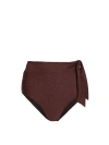 Change Of Scenery Side Tie High Waist Bottom In Brown