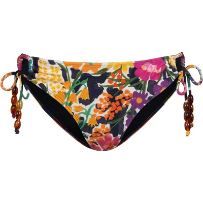 CHANGE OF SCENERY CHANGE OF SCENERY TARYN BEADED SIDE-TIE LOWRISE HIPSTER BIKINI BOTTOM