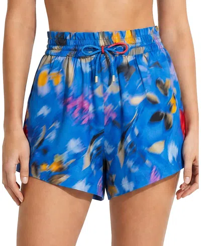 Change Of Scenery Vicki High Waist Print Shorts In Multi