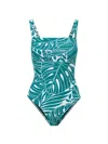 Change Of Scenery Women's Blue / Green Jori One Piece In Isle Of Palms In Blue/green