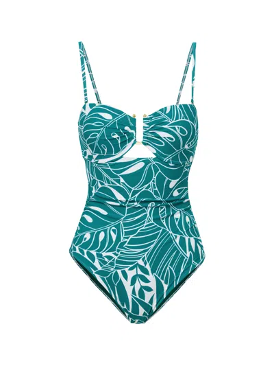 Change Of Scenery Women's Blue / Green Juliette One Piece In Isle Of Palms In Blue/green