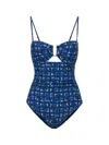 Change Of Scenery Women's Blue Juliette One Piece In Denim Noir In Blue