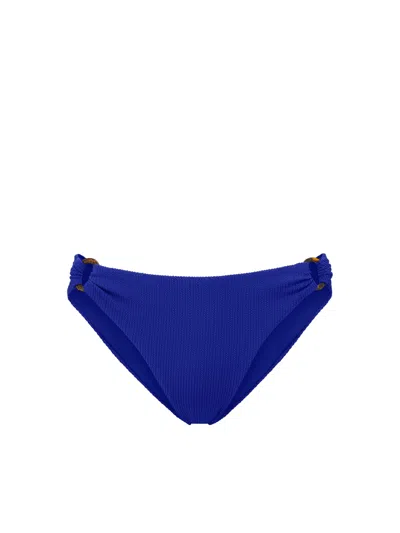 Change Of Scenery Women's Blue / Pink / Purple Ring Trim Bottom In Iris Texture In Blue/pink/purple