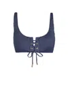 Change Of Scenery Women's Blue Samara Top In Navy Texture