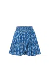 Change Of Scenery Women's Blue / White Izzy Skirt In Denim Tides In Blue/white
