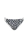 Change Of Scenery Women's Blue / White Layla Hipster Bottom In Elysia Waves In Black