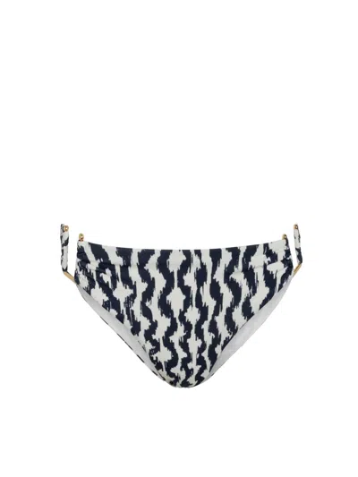 Change Of Scenery Women's Blue / White Layla Hipster Bottom In Elysia Waves In Black