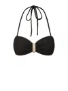 Change Of Scenery Women's Cindy Swim Top Black Texture In Black