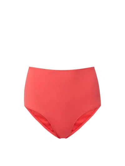 Change Of Scenery Women's Classic High Waist Bottom In Coral Red