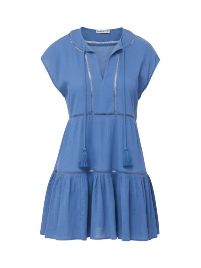 Change Of Scenery Women's Gari Dress In Steel Blue