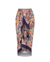 Change Of Scenery Women's Gold / Yellow / Orange Melanie Pareo In Painted Petals In Gold/yellow/orange