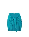 Change Of Scenery Women's Green / Blue Liv Sarong In Jungle Green Metallic In Green/blue