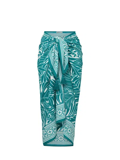 Change Of Scenery Women's Green / Blue Melanie Pareo In Isle Of Palms In Green/blue