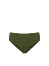 Change Of Scenery Women's Green Classic Midrise Bottom In Olive Texture In Green