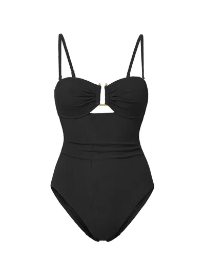 Change Of Scenery Women's Juliette One Piece In Black Texture