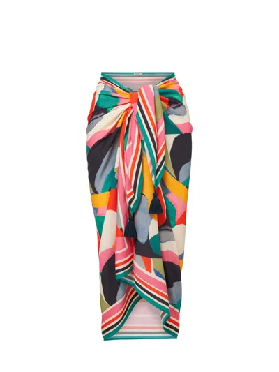 Change Of Scenery Women's Melanie Pareo In Carta Colorblock In Multi