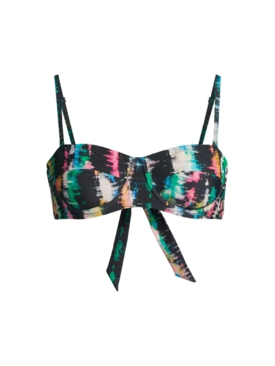 Change Of Scenery Women's Nellie Tie-dye Underwire Bikini Top In Bimini Sky