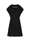 Change Of Scenery Women's Neutrals / Black Gari Short Beach Dress Black In Black