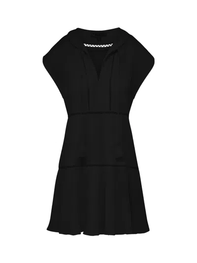 Change Of Scenery Women's Neutrals / Black Gari Short Beach Dress Black