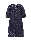 Change Of Scenery Women's Neutrals / Blue Kelly Dress Navy Seaside Eyelet In Blue
