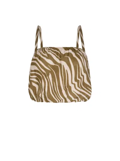 Change Of Scenery Women's Neutrals Dani Top In Serengeti In Brown