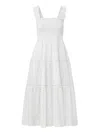 Change Of Scenery Women's Neutrals / White Kristen Cotton Lace Dress In Seaside Eyelet Fresh White In White