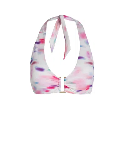Change Of Scenery Women's Pink / Purple / Blue Shana Top In Hazy Ikat Ivory