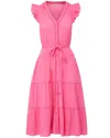 Change Of Scenery Women's Pink / Purple Emily Dress In Hibiscus In Pink/purple