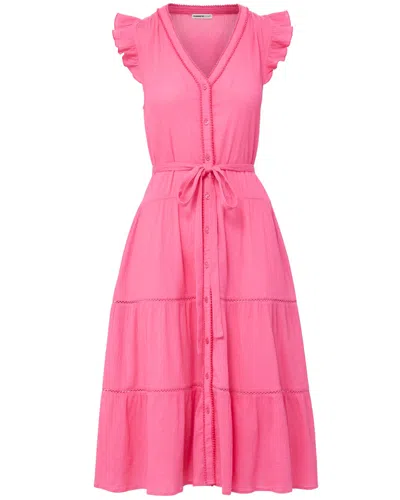 Change Of Scenery Women's Pink / Purple Emily Dress In Hibiscus In Pink/purple