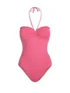 Change Of Scenery Women's Pink / Purple Talia One Piece In Hibiscus Metallic