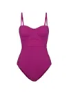 Change Of Scenery Women's Purple Anabel One Piece In Plum Texture In Purple