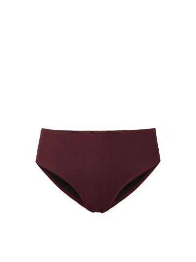 Change Of Scenery Women's Red / Brown Classic Midrise Bottom - Auburn Texture In Red/brown