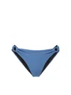 Change Of Scenery Women's Ring Trim Bottom In Steel Blue Metallic Pique In Blue