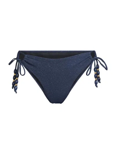 Change Of Scenery Women's Taryn Side-tie Bikini Bottom In Transparent