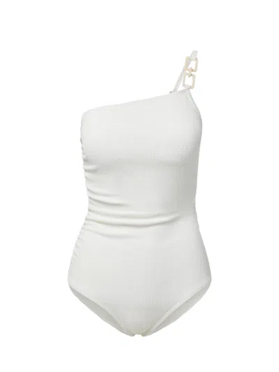 Change Of Scenery Women's White Kara Trim One Piece Ivory Texture