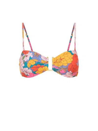 Change Of Scenery Women's Yellow / Orange Gina Top In Zinnia Fields In Yellow/orange
