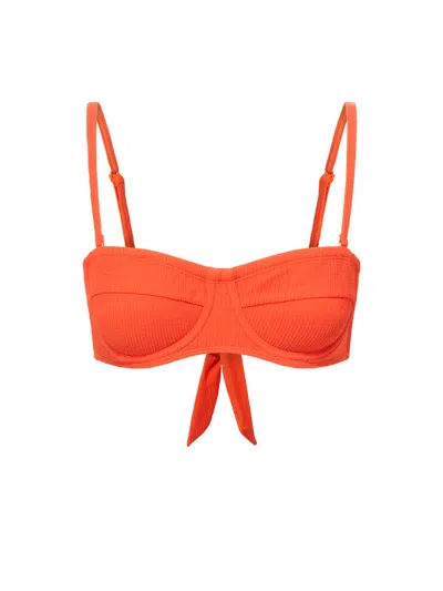 Change Of Scenery Women's Yellow / Orange Nellie Top In Flame Texture In Yellow/orange