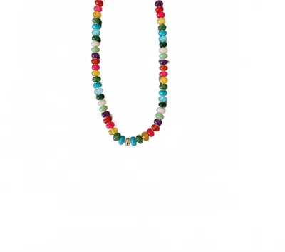 Chansuttpearls Women's Hazel Necklace In Rainbow In Blue