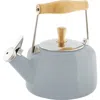 Chantal 1.4-quart Enamel-on-steel Sven Teakettle In Gray