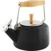 Chantal 1.4-quart Enamel-on-steel Sven Teakettle In Black